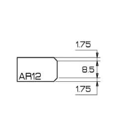 Profil AR12, NanoLine , spieki, 1/2" GAS