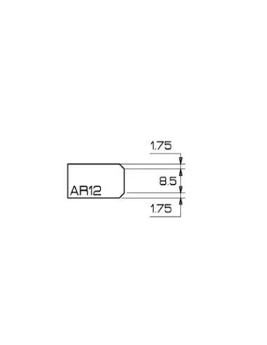Profil AR12, NanoLine , spieki, 1/2" GAS