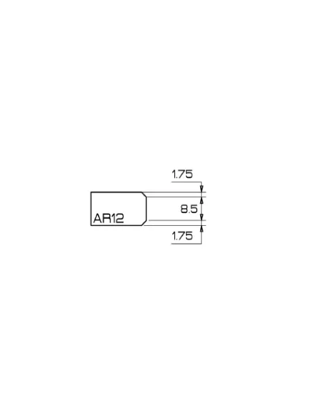 Profil AR12, NanoLine , spieki, 1/2" GAS