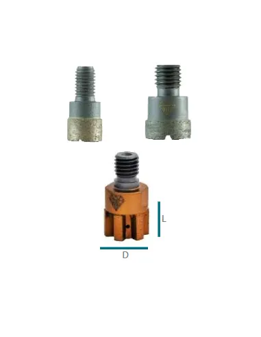 Frez incremental Granit Marmur M12, M14, M18