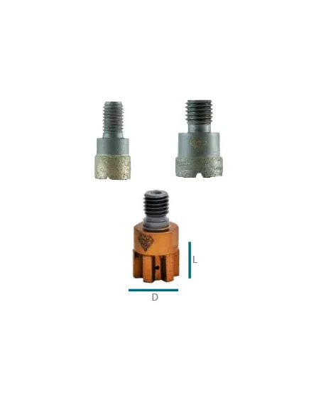 Frez incremental Granit Marmur M12, M14, M18