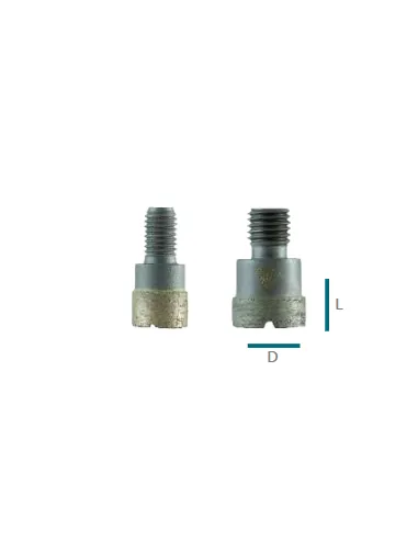 Frez incremental Granit Marmur M12, M14, M18 Lewy Gwint