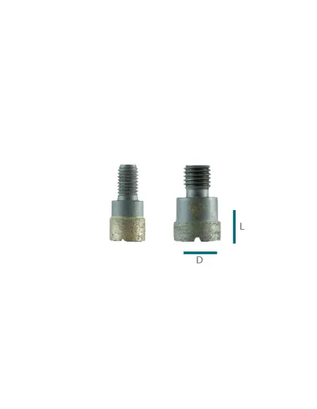 Frez incremental Granit Marmur M12, M14, M18 Lewy Gwint