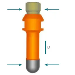 Frez do kanalików Ø 12x20 R-6, 1/2” gas