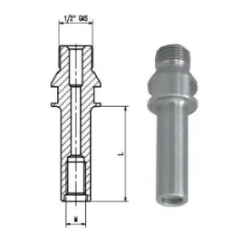 Przedłużka 1/2" GAS - M12/M18 LEWY GWINT