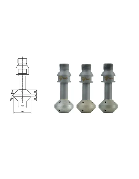 Narzędzie do fazowania UHS 45° Ø40mm L35mm 1/2” GAS D64