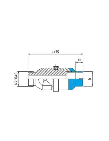 Wiertło L75 STD + fazownik regulowany
