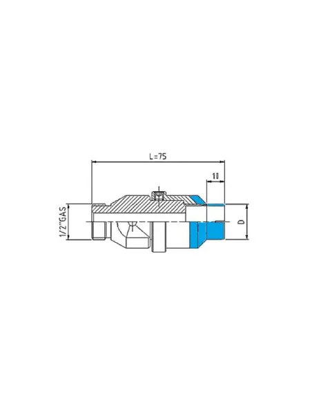 Wiertło L75 STD + fazownik regulowany