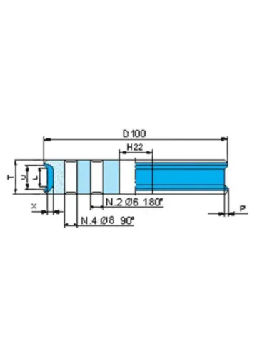 Tarcza ołówek 100/22