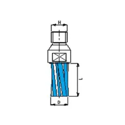 Frez prosty Ø8-16mm, 4 segmenty 1/2"GAS