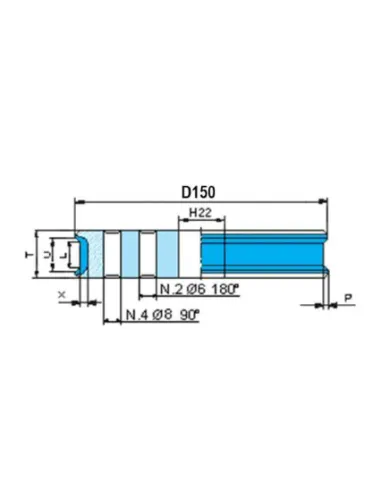 Tarcze trapezowe 150/22